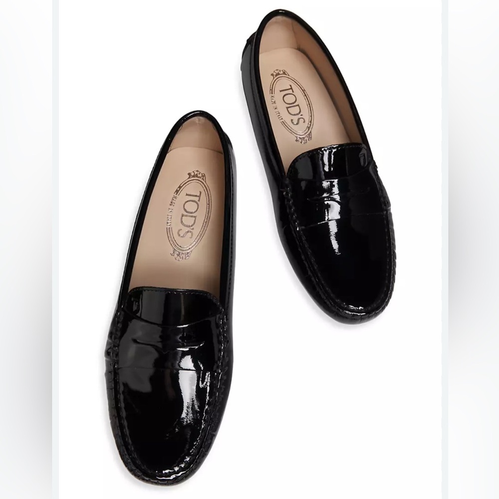 Tod's Black Loafer Flats